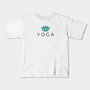 YOGA ABSTRACT LOTUS TEXTURED Kids T-Shirt